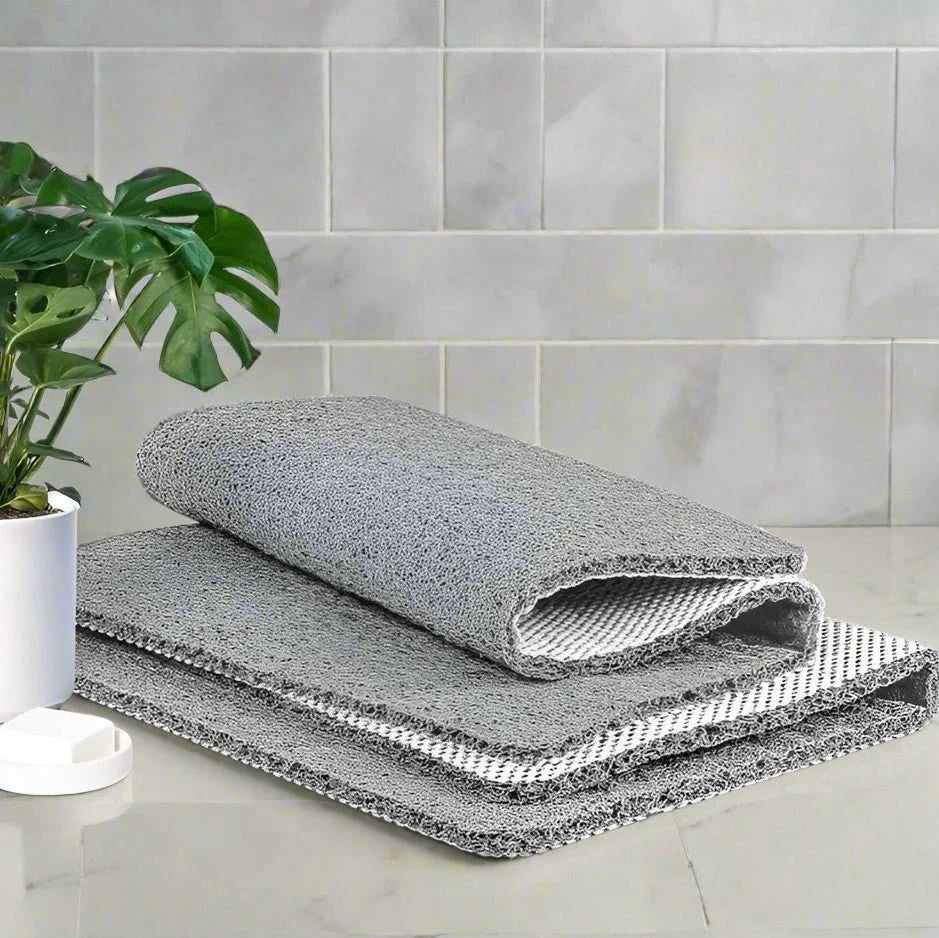 Shower Mat Textured Non-Slip Quick-Drying Machine Washable