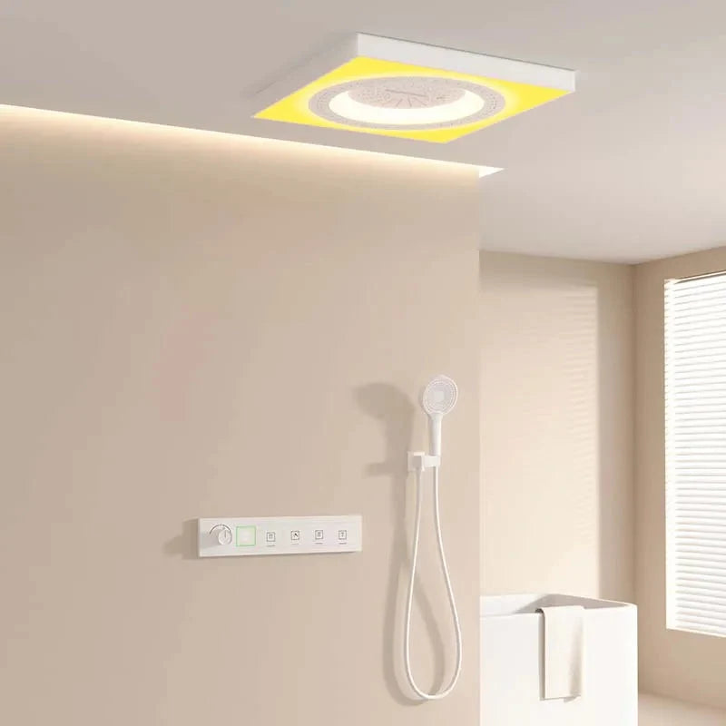 Shower System Ceiling-Mounted App-Controlled LED 5 Modes