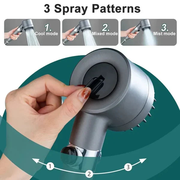 Showerhead High-Pressure Water-Efficient Universal Fit