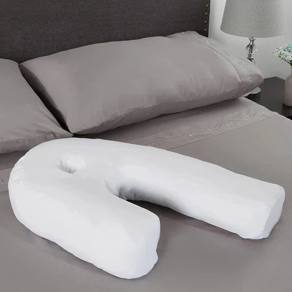 Side Sleeper Pillow Ergonomic Contour & Ear Hole
