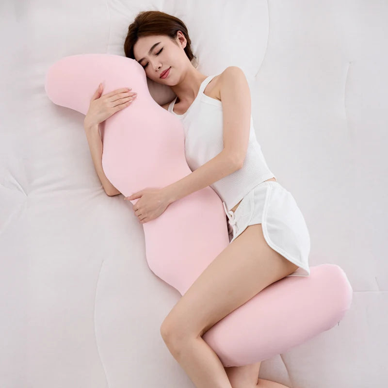 Side Sleeper Pillow Memory Foam Seahorse Shape Body Support
