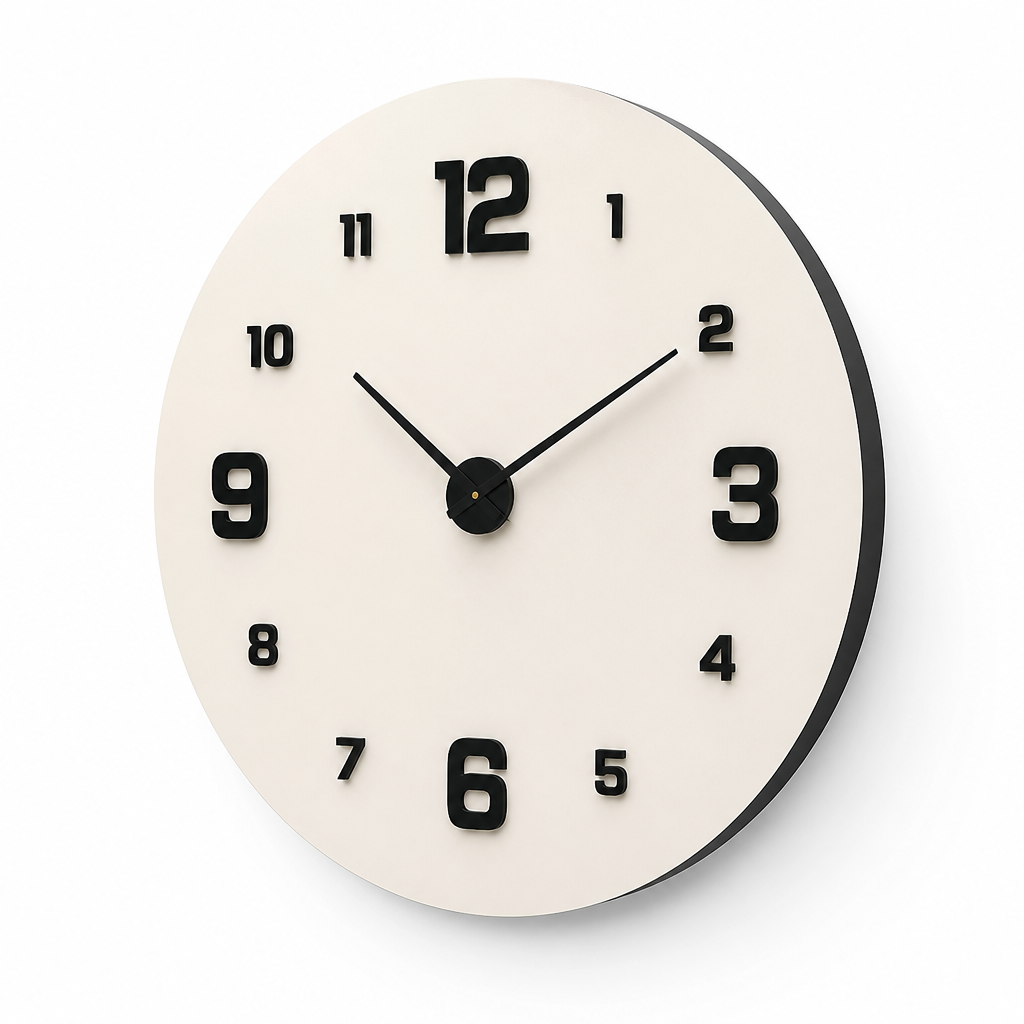 Silent Creative Wall Clock (Easy Mount)
