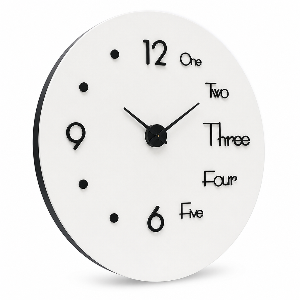 Silent Creative Wall Clock (Easy Mount)