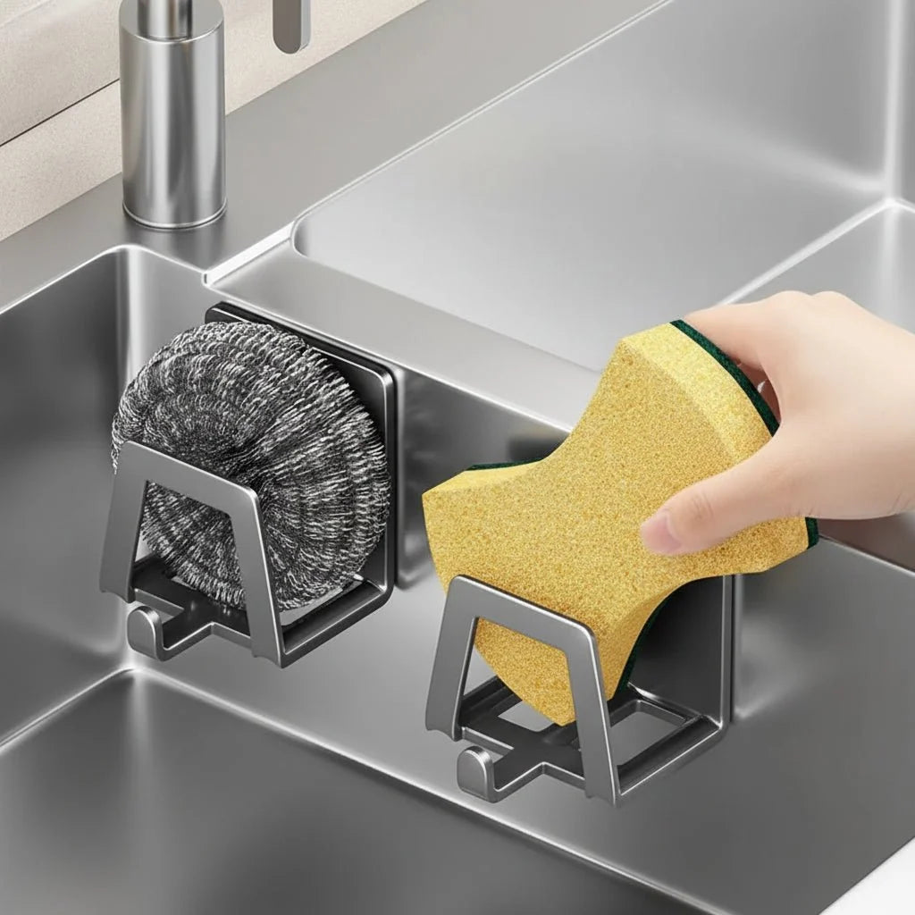 Sink Caddy Self-Adhesive Compact Quick-Drying Organizer