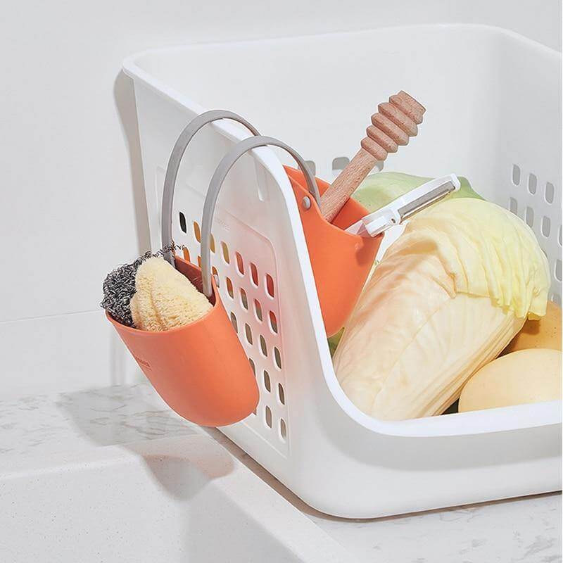 Sink Sponge Holder TPR Storage Basket
