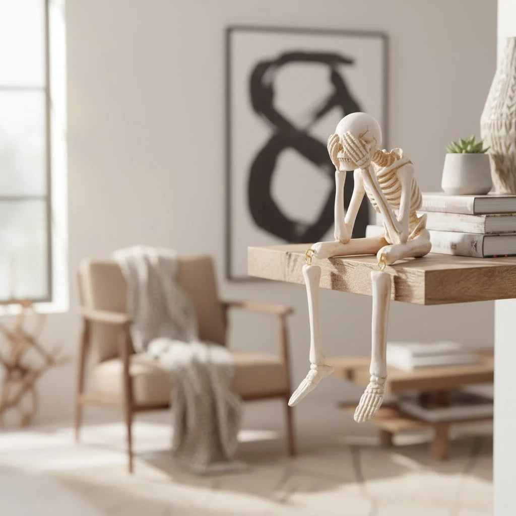Skeleton Figurine Small Fixed Pose Matte Finish