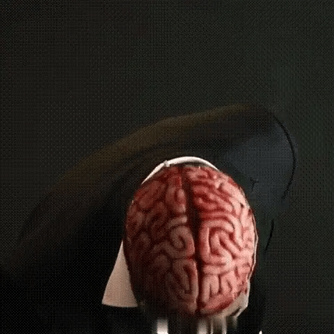 Skeleton Mask Full-Head Stretchy Latex Exposed Brain