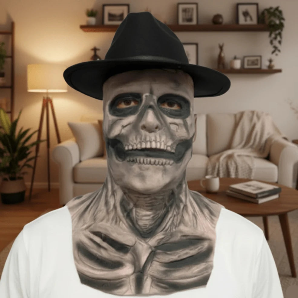 Skeleton Mask Realistic Full-Face Breathable Latex & Silicone