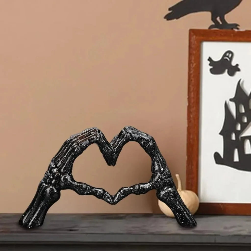 Skeleton Statue Gothic Matte Finish & Weighted Base