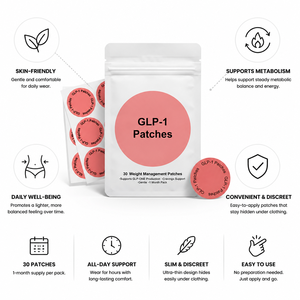 Skin-Friendly & Discreet Daily Wellness Patch (30 Patches)