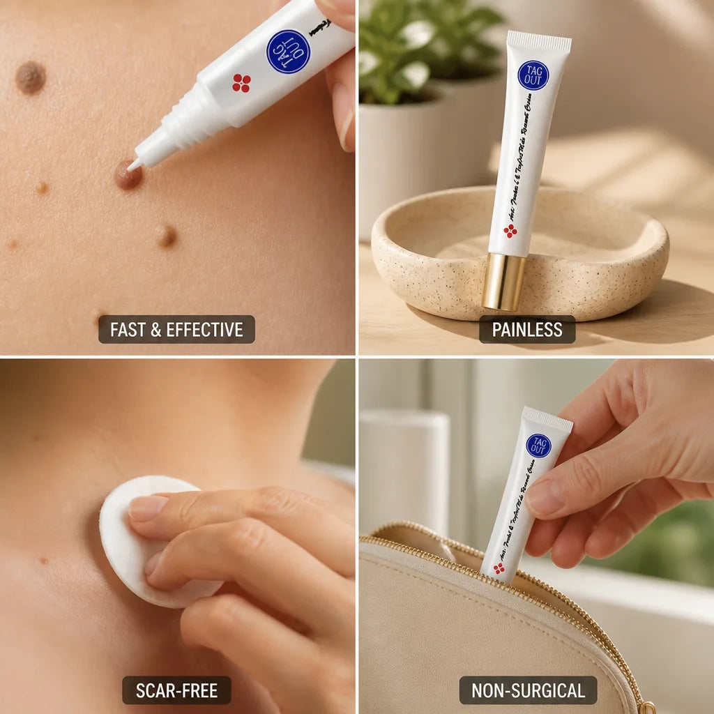 Skin Tag & Mole Remover Cream Fast-Acting Painless Scar-Free