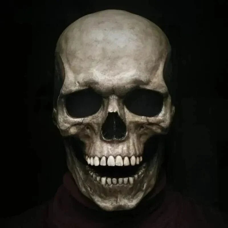 Skull Mask Movable Jaw Flexible Latex