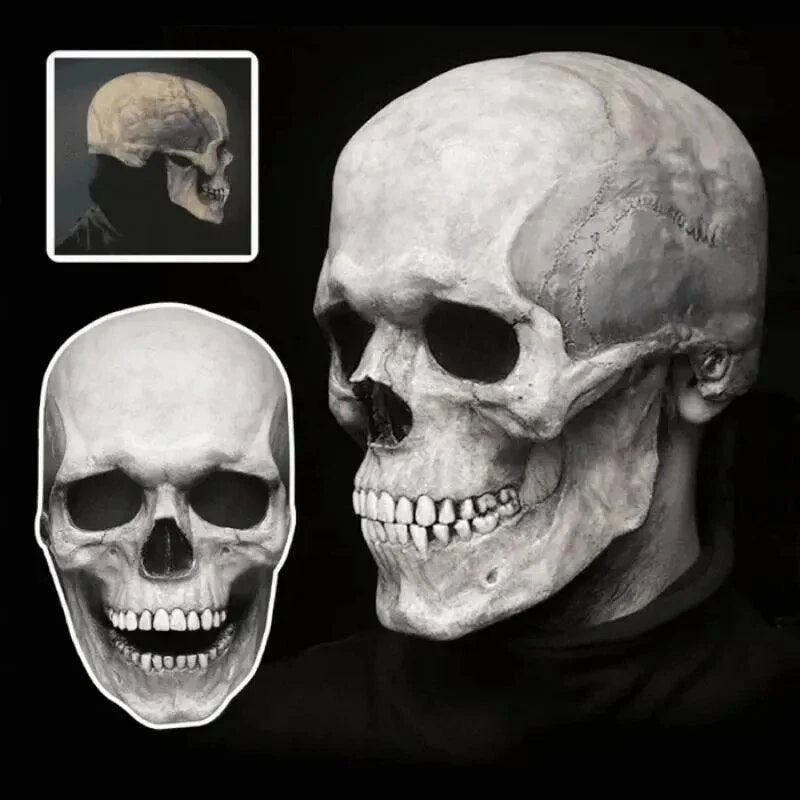 Skull Mask Movable Jaw Flexible Latex