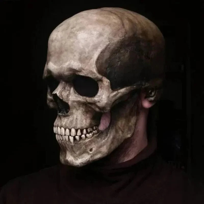 Skull Mask Movable Jaw Flexible Latex