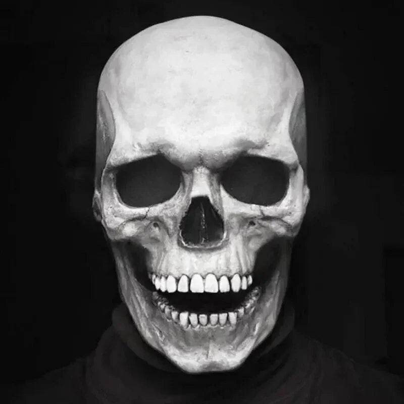 Skull Mask Movable Jaw Flexible Latex
