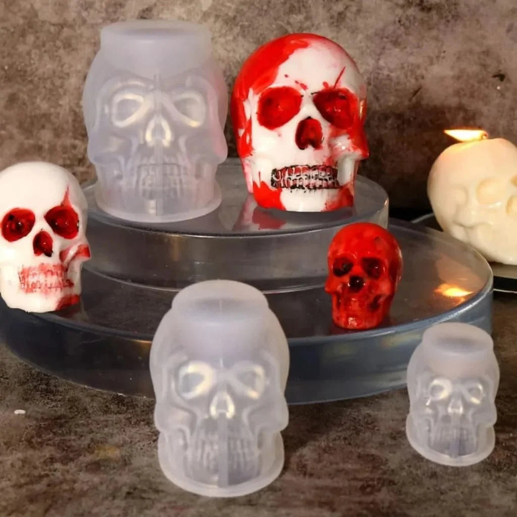 Skull Silicone Mould Flexible High-Detail Reusable