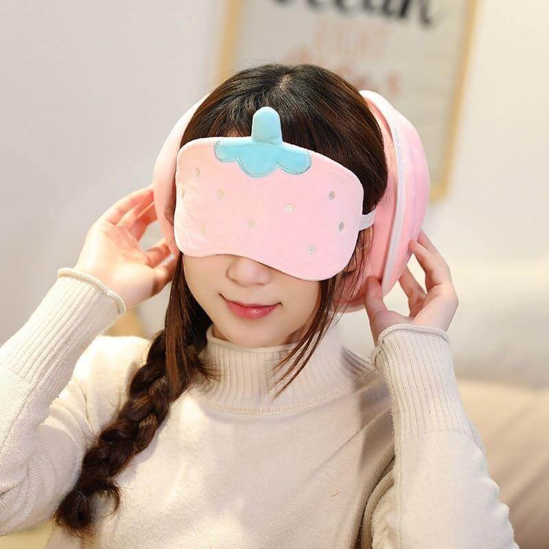 Sleep Mask Plush Light-Blocking Elastic Band Comfort
