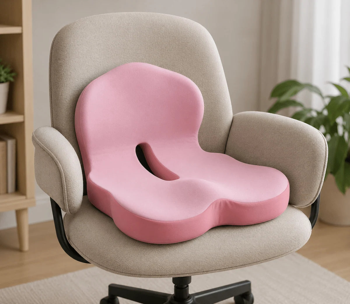 Sleep Pillow Contoured Memory Foam Soft Cover Back & Side Support