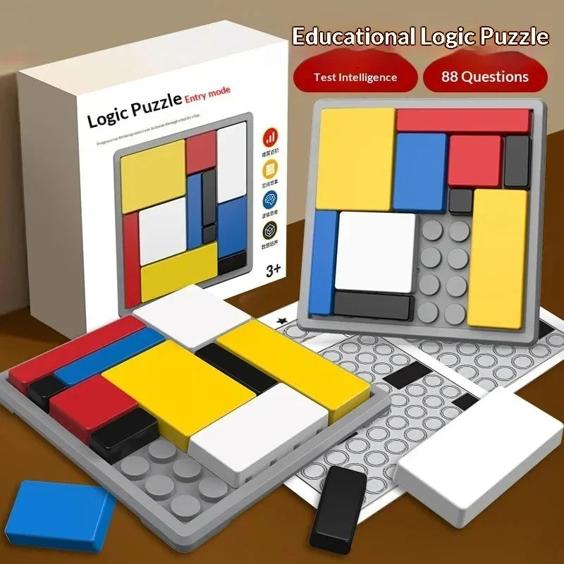 Sliding Block Puzzle Game 80 Challenges Logic Training