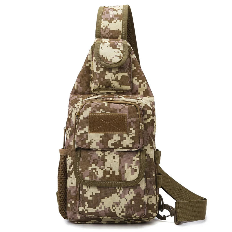 Sling Backpack Multiple Compartments Adjustable Strap Durable Fabric