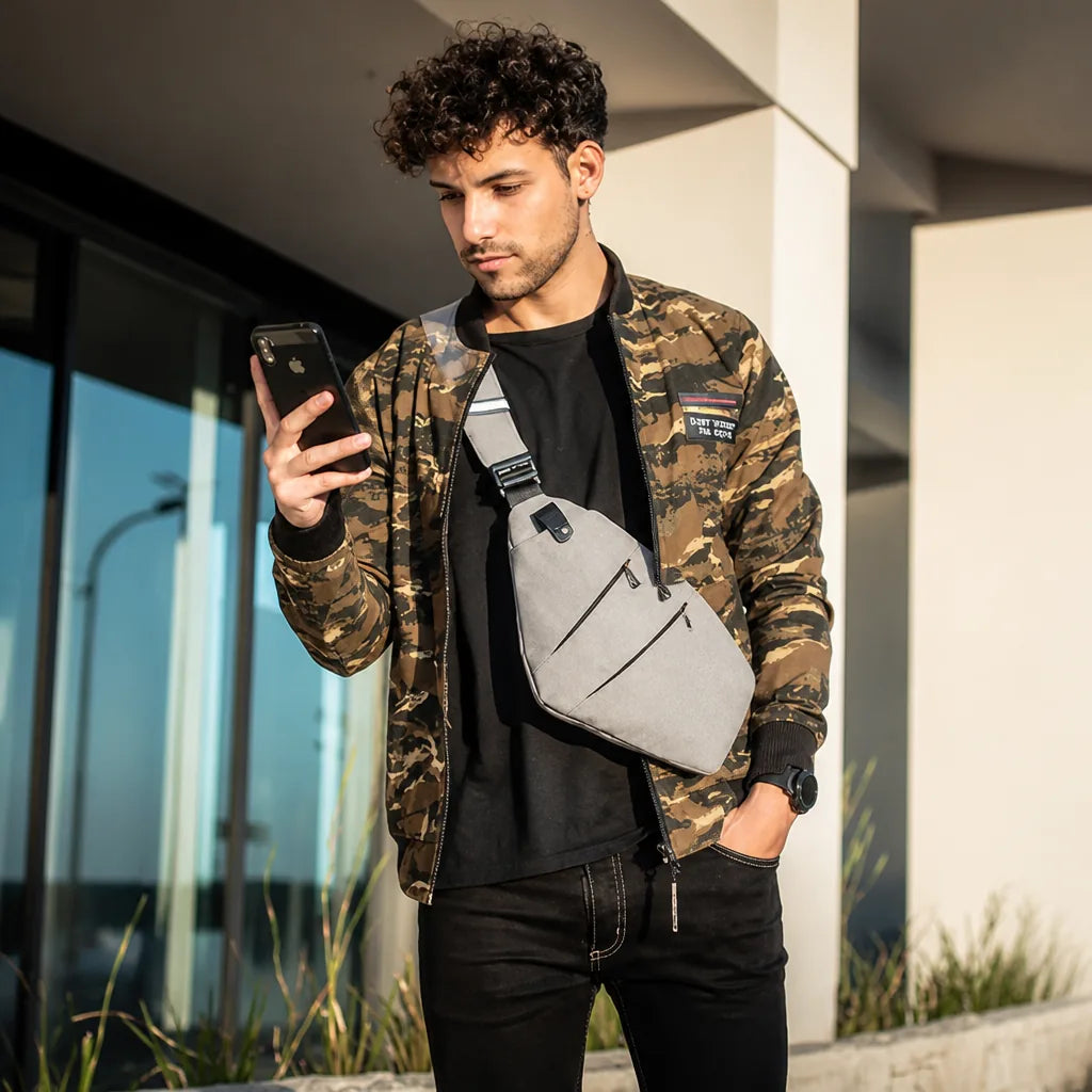 Sling Bag Slash-Proof Strap & RFID Blocking