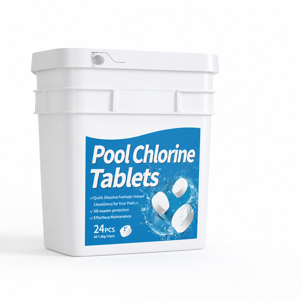 Slow-Dissolving 99% Active Pool Chlorine Tablets (Individually Wrapped)