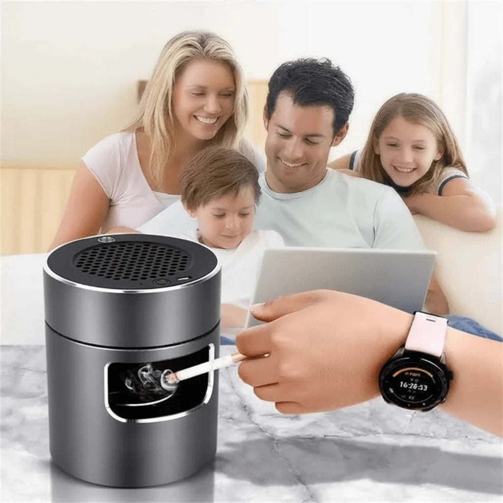 Smart Ashtray USB Rechargeable Smoke & Odor Purifier