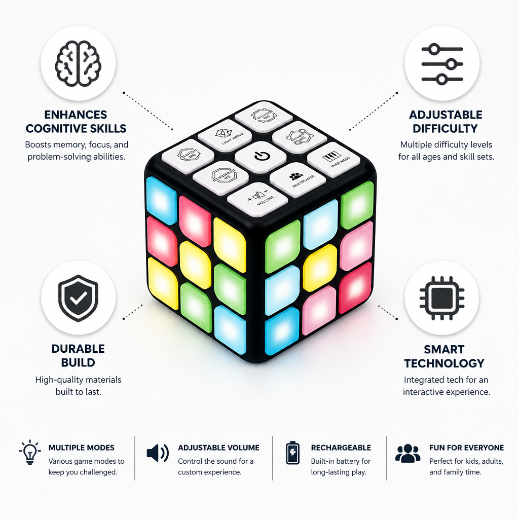 Smart Puzzle Cube (Adjustable Difficulty)