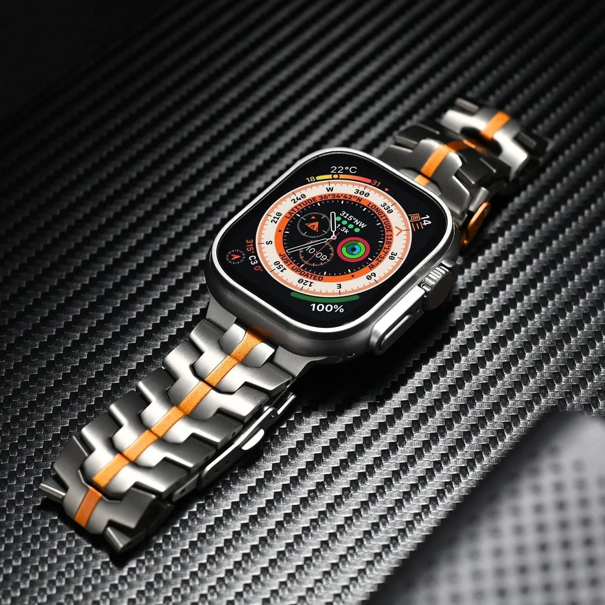 Smartwatch Band Titanium Lightweight Hypoallergenic Quick Release