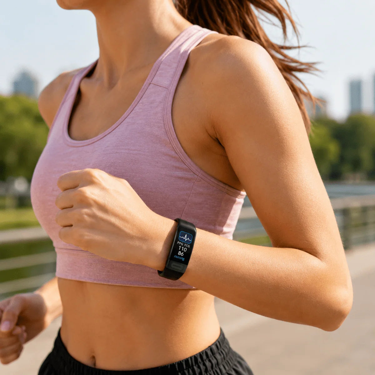Smartwatch ECG & Blood Pressure Monitoring Fitness Tracking