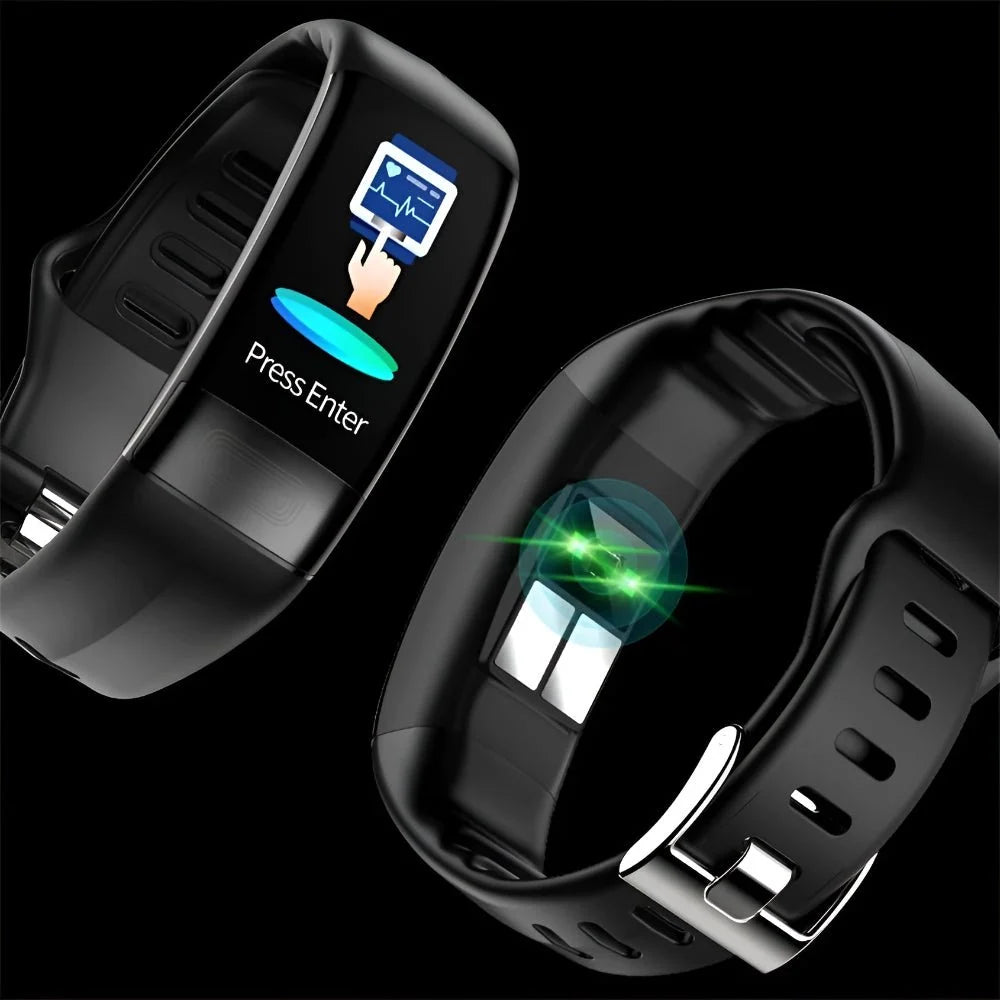 Smartwatch ECG & Blood Pressure Monitoring Fitness Tracking