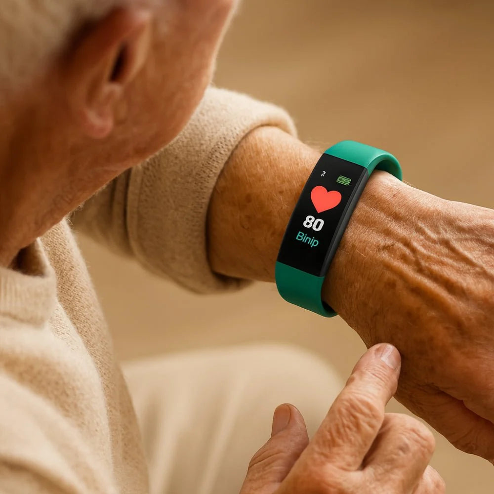 Smartwatch Health Monitoring Easy-to-Use Silicone Wristband