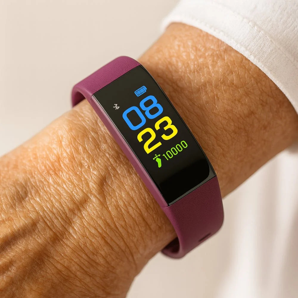Smartwatch Health Monitoring Easy-to-Use Silicone Wristband