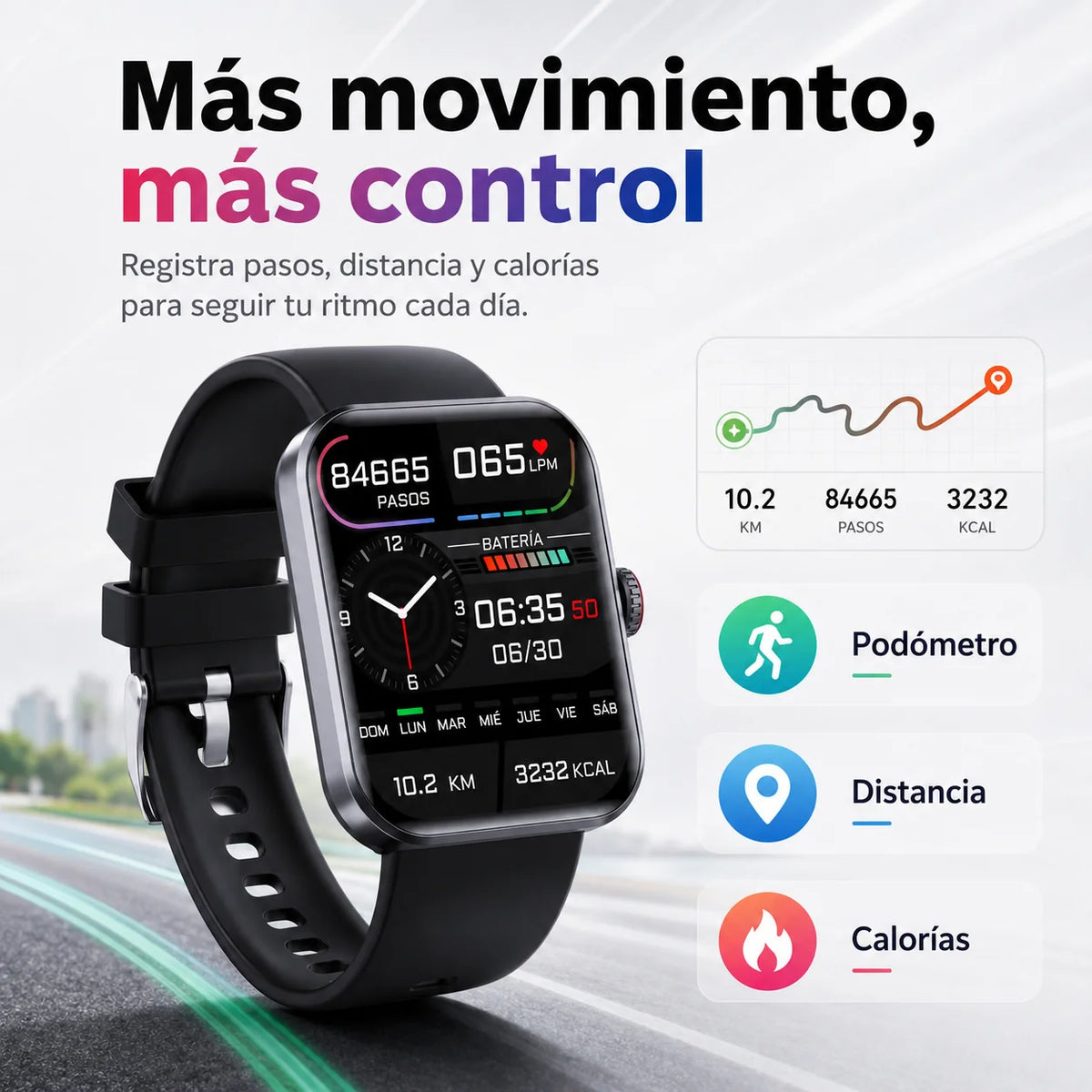 Smartwatch Health & Sleep Tracking 50+ Sports Modes