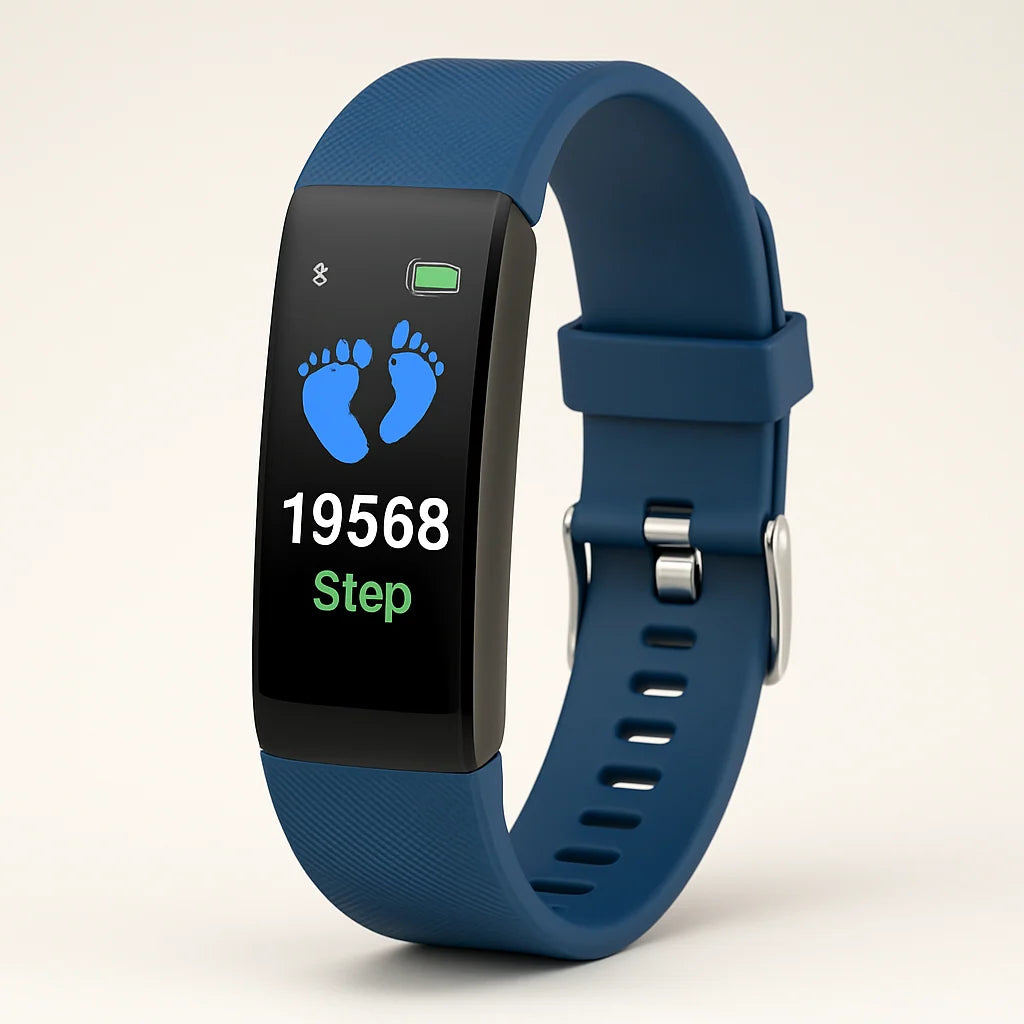 Smartwatch Health Tracking Call & Message Alerts Silicone Band