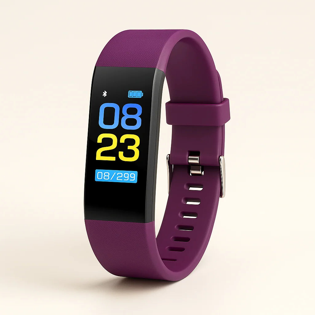 Smartwatch Health Tracking Call & Message Alerts Silicone Band