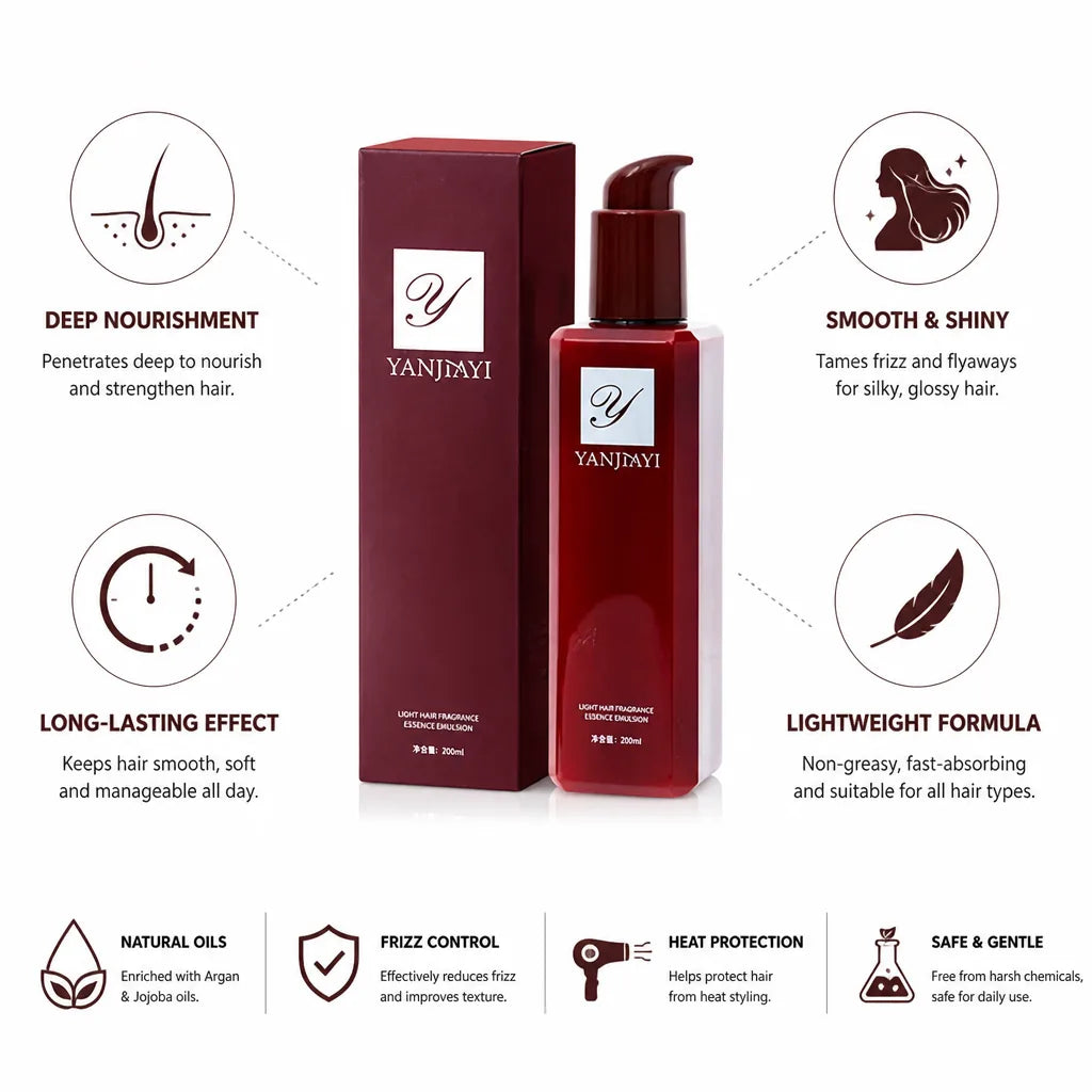 Smoothing Hair Cream Anti-Frizz Lightweight Argan & Jojoba
