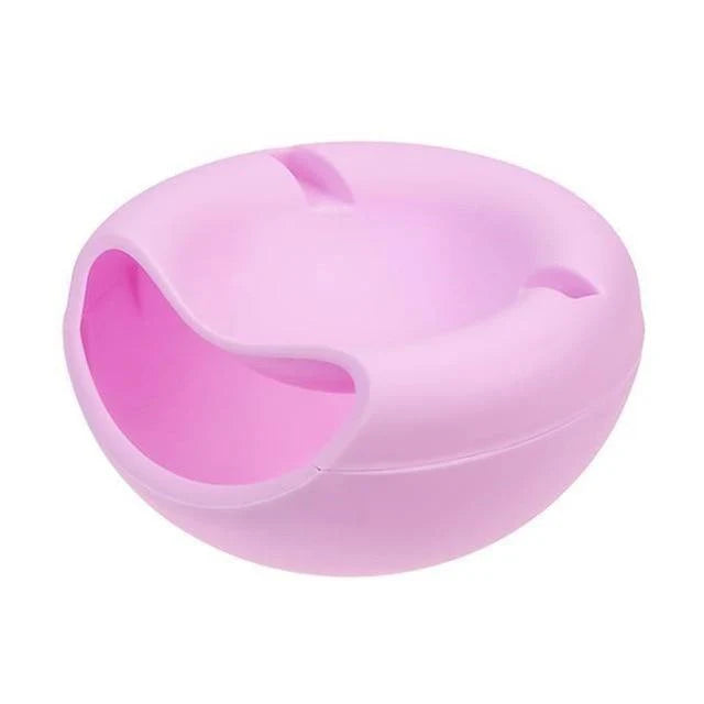 Snack Bowl Two-Tier with Phone Holder