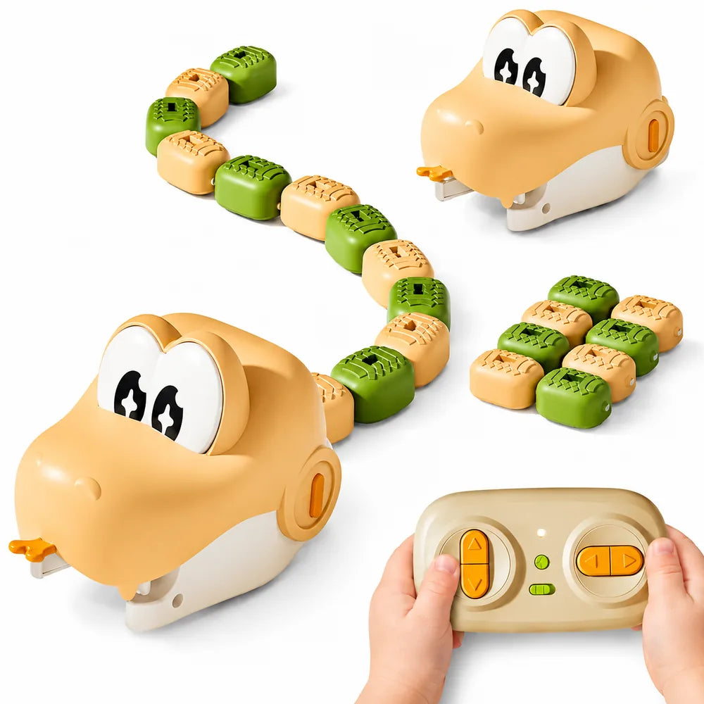 Snake Toy Remote-Controlled USB Rechargeable With 8 Food Pieces