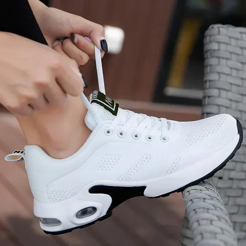 Sneakers Breathable Knit Mesh Cushioned Slip-On
