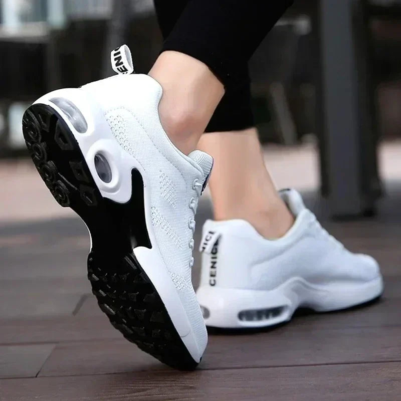 Sneakers Breathable Knit Mesh Cushioned Slip-On