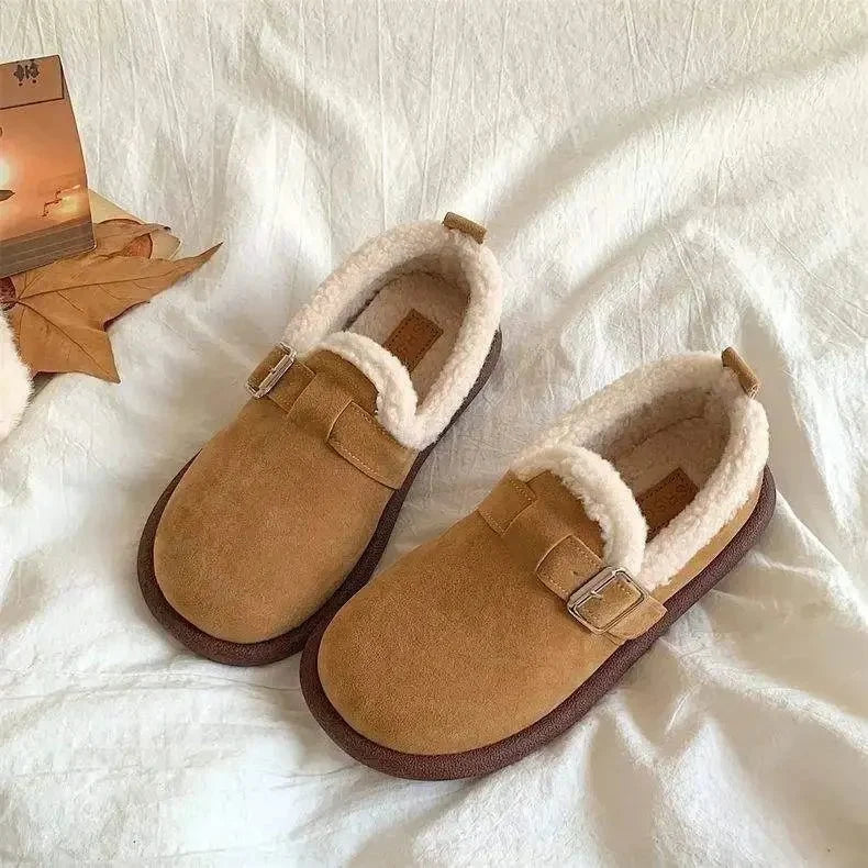 Sneakers Fleece-Lined Slip-On Retro Style