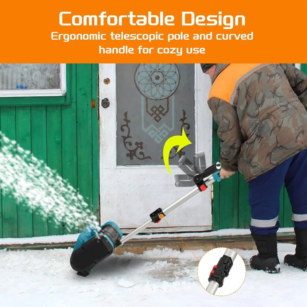 Snow Blower Cordless Lightweight Rotating Chute