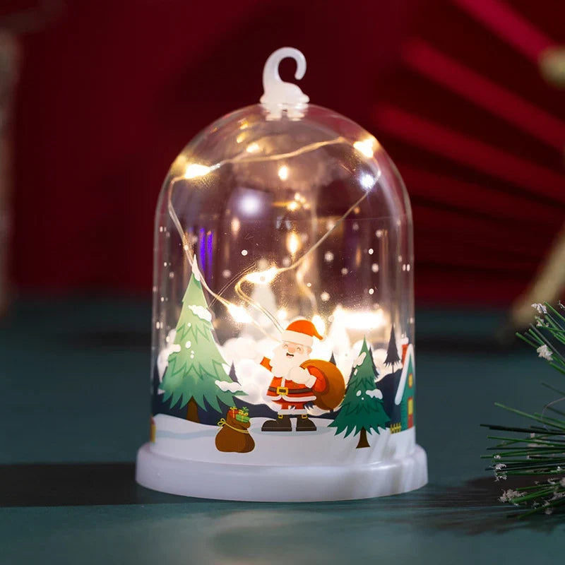 Snow Globe Glass Dome Warm LED Artistic Scene