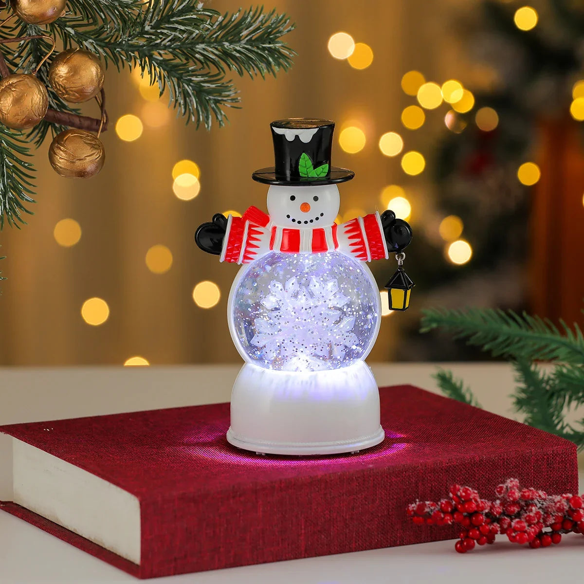 Snow Globe LED Illuminated & Battery Powered
