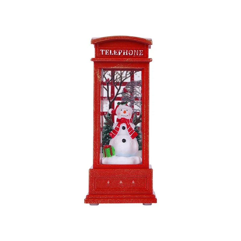 Snow Globe Lantern Shimmering Lights Durable Construction