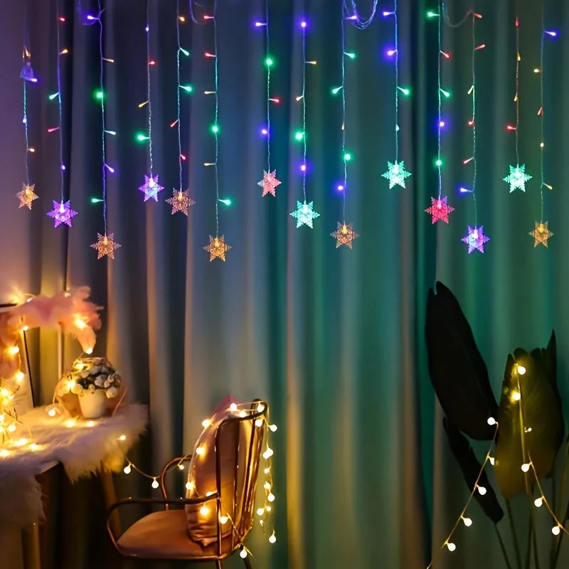 Snowflake String Lights USB Powered 13.1 Ft