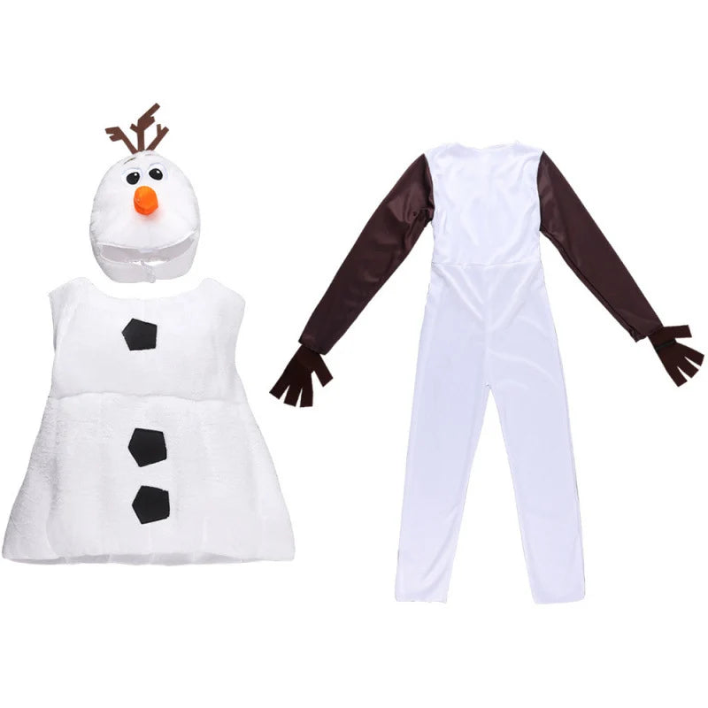 Snowman Costume Plush Hand-Washable Holiday Outfit