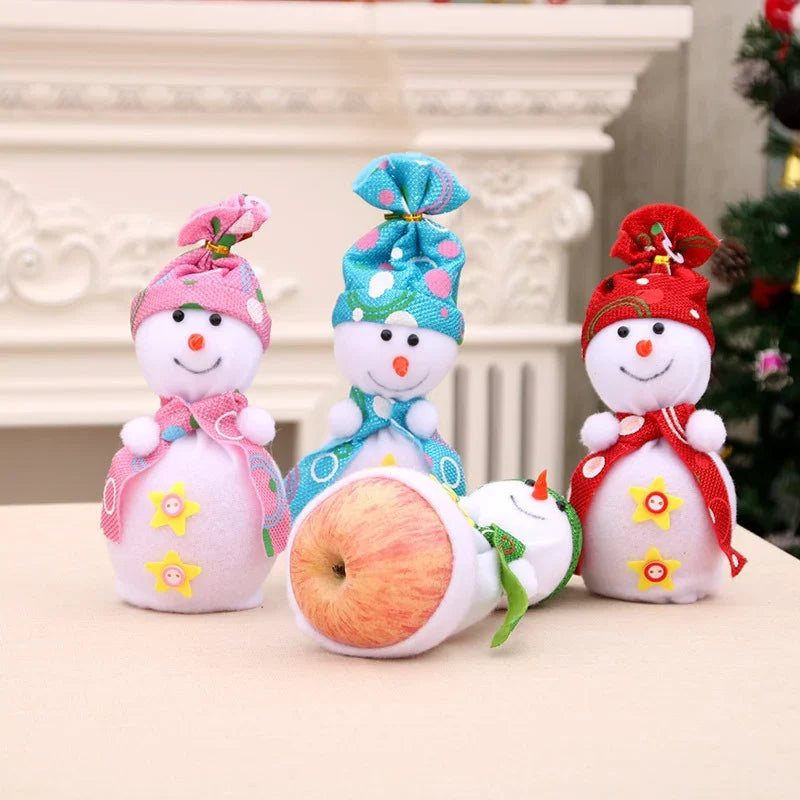 Snowman Figurine Soft Plush Durable Indoor & Outdoor