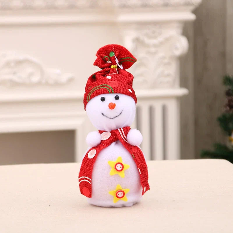 Snowman Figurine Soft Plush Durable Indoor & Outdoor
